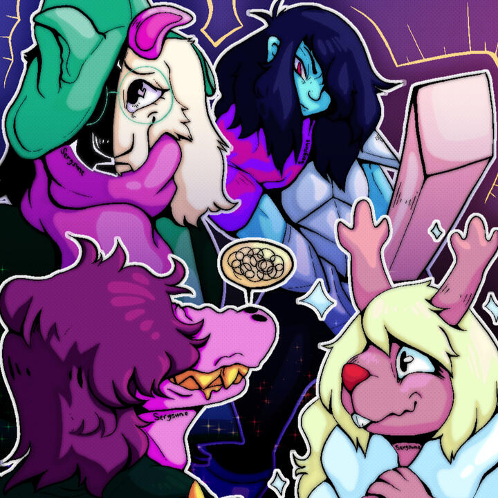 Deltarune Page Fully Shaded